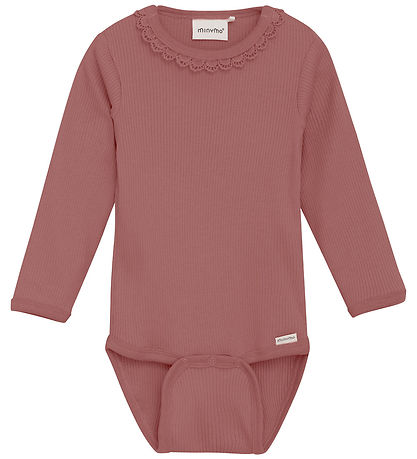 Minymo Body l/æ - Rib - Withered Rose Minymo Body l/æ - Rib - Withered Rose