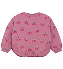 Minymo Sweatshirt - AOP - Mauve Orchid Minymo Sweatshirt - AOP - Mauve Orchid