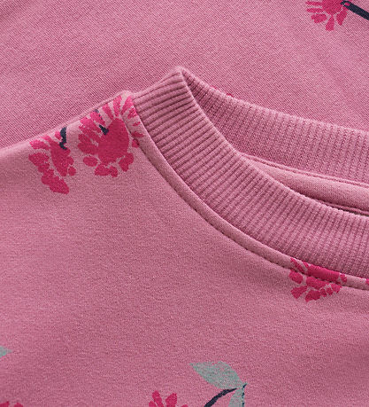 Minymo Sweatshirt - AOP - Mauve Orchid Minymo Sweatshirt - AOP - Mauve Orchid