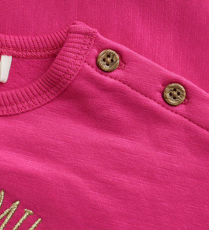 Minymo Sweatshirt - Fuchsia Fedora m. Print