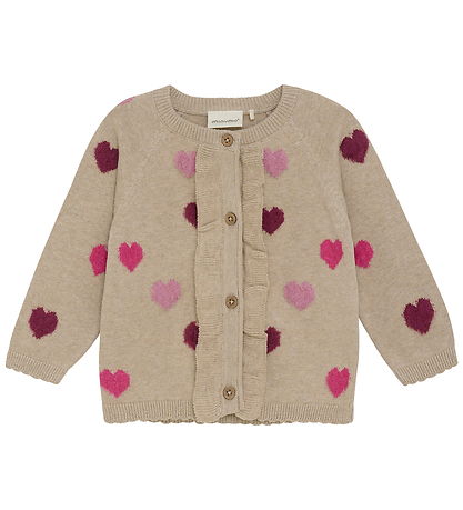 Minymo Cardigan Knit - Beige Melange