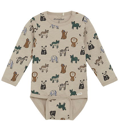 Body m/l Minymo - AOP - Oxford Tan