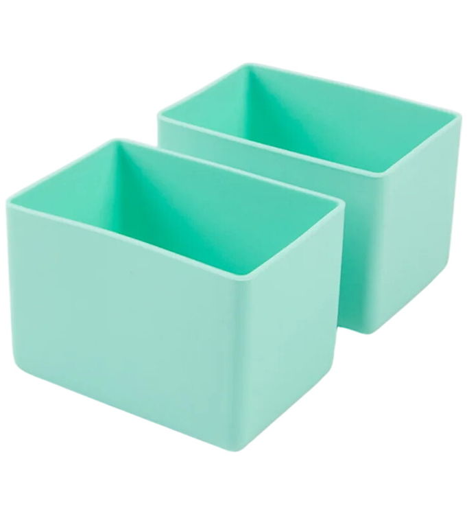 MontiiCo Indsatser - 2-pak - Bento Feast - Silikone - Marine
