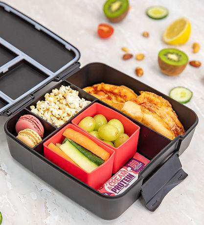 MontiiCo Indsatser - 2-pak - Bento Feast - Silikone - Watermelon