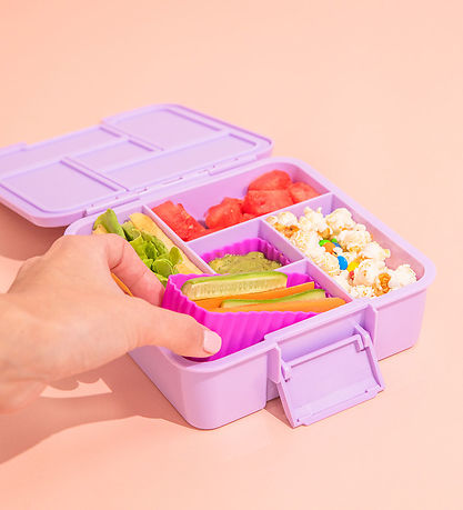 MontiiCo Indsatser - 3-pak - Bento Cups - Silikone - Fuchsia