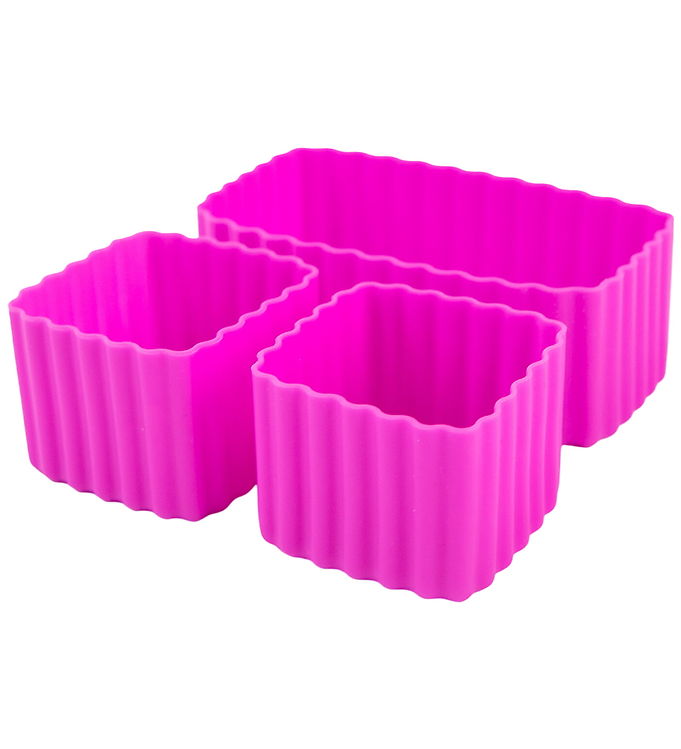 MontiiCo Indsatser - 3-pak - Bento Cups - Silikone - Fuchsia