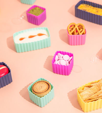 MontiiCo Indsatser - 3-pak - Bento Cups - Silikone - Navy