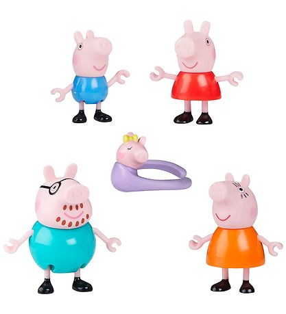 Gurli Gris Legetøjsfigurer - 4 stk. - Peppa's Family Of Five