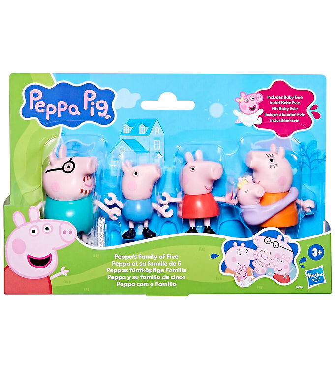 Gurli Gris Legetøjsfigurer - 4 stk. - Peppa's Family Of Five