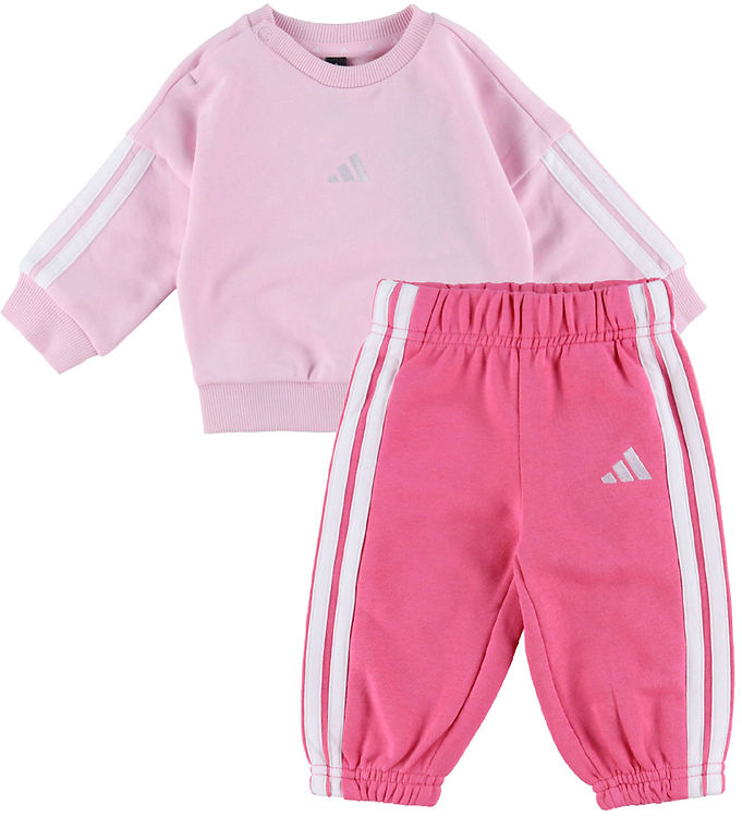 adidas Performance Sweatsæt - 240 - Clear Pink/Hvid