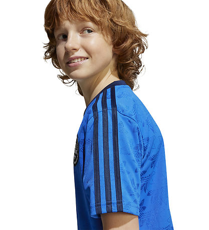 adidas Originals T-shirt - Blå m. Logoer adidas Originals T-shirt - Blå m. Logoer