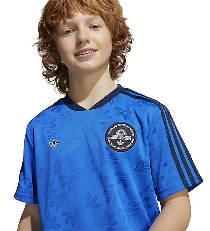 adidas Originals T-shirt - Blå m. Logoer adidas Originals T-shirt - Blå m. Logoer