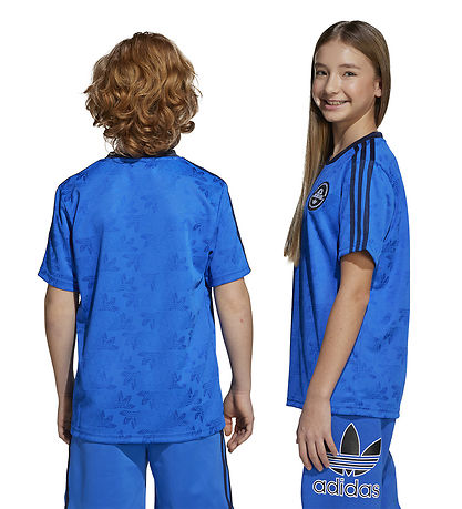 adidas Originals T-shirt - Blå m. Logoer adidas Originals T-shirt - Blå m. Logoer