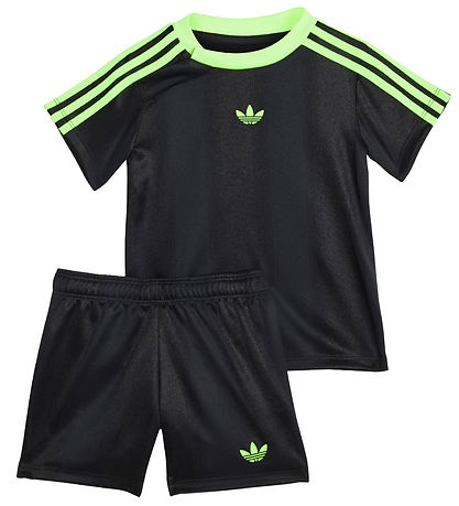 adidas Originals T-shirt/Short - Sort/Signal Green adidas Originals T-shirt/Short - Sort/Signal Green