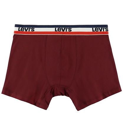 Levis Boxershorts - 3-pak - Rød/Sort/Grøn