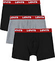Levis Boxershorts - 3-pak - Black/Gråmeleret Levis Boxershorts - 3-pak - Black/Gråmeleret