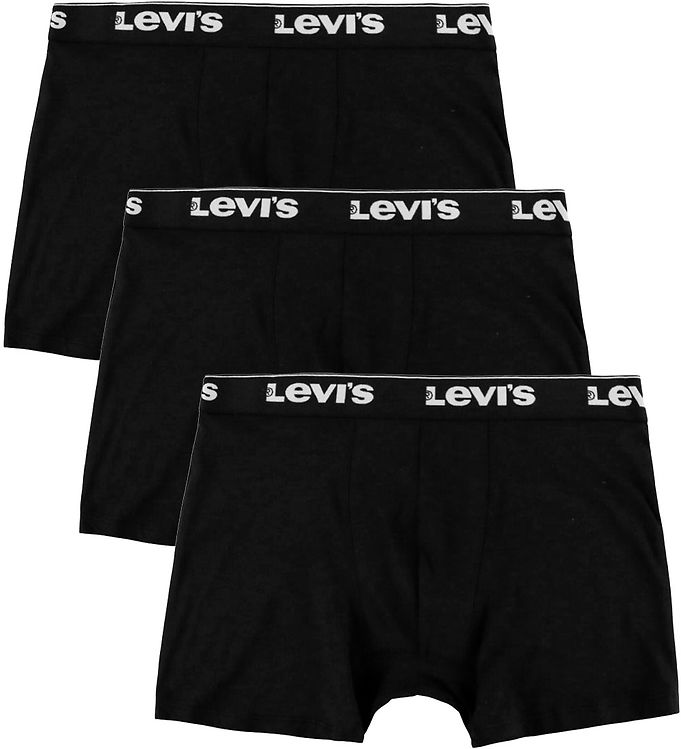Levis 3P Repeat Logo Boxer Brief Multi Sort bomuld Medium Herre