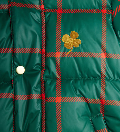 Mini Rodini Dynejakke - Plaid - Grøn/Rødternet Mini Rodini Dynejakke - Plaid - Grøn/Rødternet