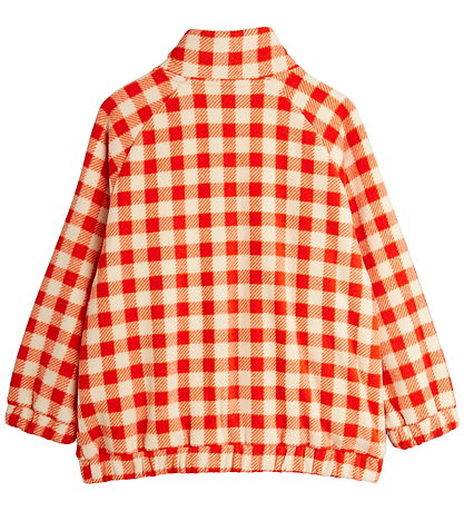 Mini Rodini Fleece Jacket - Gingham - Red/White Check