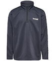 Hummel Bluse - hmlJR Goal Tape Halfzip - Ebony Hummel Bluse - hmlJR Goal Tape Halfzip - Ebony