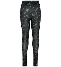 Hummel Leggings - hmlJR Gym - Sort/Ebony m. Logo Hummel Leggings - hmlJR Gym - Sort/Ebony m. Logo