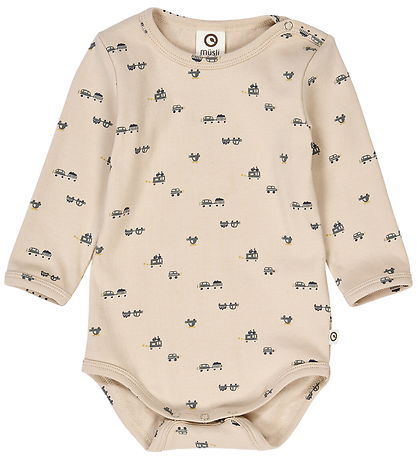 Müsli Bodysuit l/s - Auto - Oak/Moss/Stormy Blue