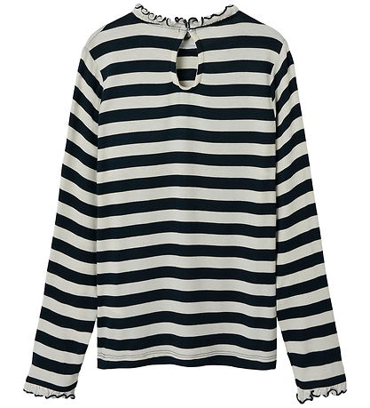 Name It Bluse - NkfPrakula - Dark Sapphire/Bright White