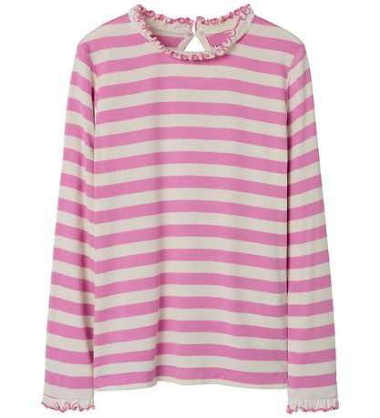 Name It Bluse - NkfPrakula - Fuchsia Pink/Bright White Name It Bluse - NkfPrakula - Fuchsia Pink/Bright White