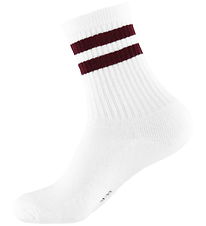 Name It Strømper - NkmJans - Bright White/Fig Name It Strømper - NkmJans - Bright White/Fig