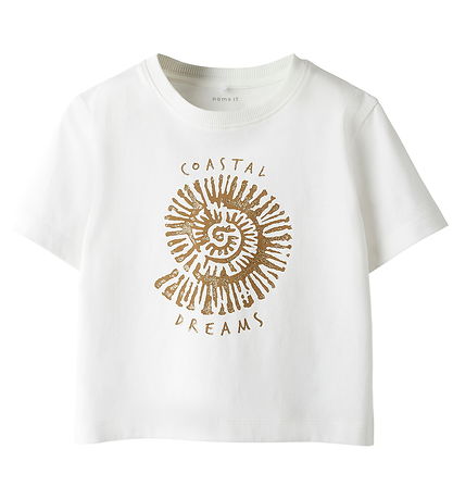 Name It T-shirt - NmfHaline - Cloud Dancer