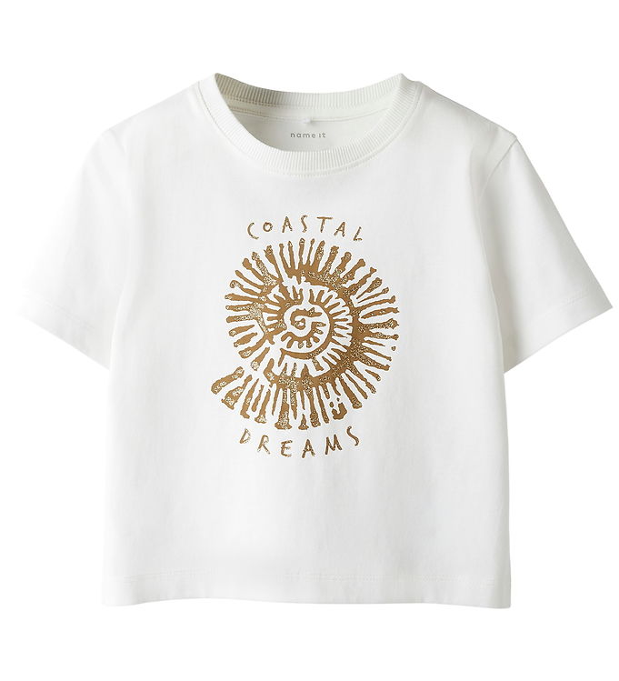 Name It T-shirt - NmfHaline - Cloud Dancer