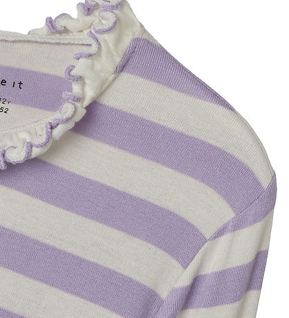 Name It Bluse - NkfPrakula - Lavendula/Bright White