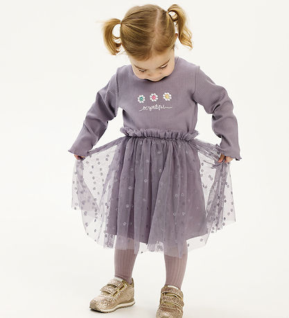 The New Siblings Nederdel - TnstPoppy - Gray Ridge m. Smileys