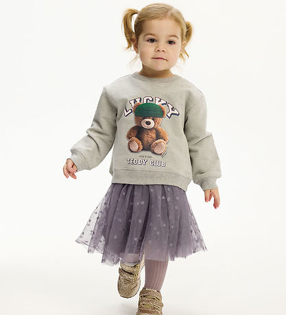 The New Siblings Nederdel - TnstPoppy - Gray Ridge m. Smileys The New Siblings Nederdel - TnstPoppy - Gray Ridge m. Smileys