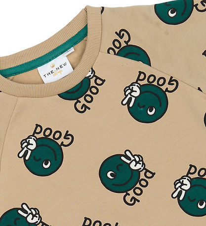 The New Siblings Sweatshirt - TnstPhil - Humus m. Smileys