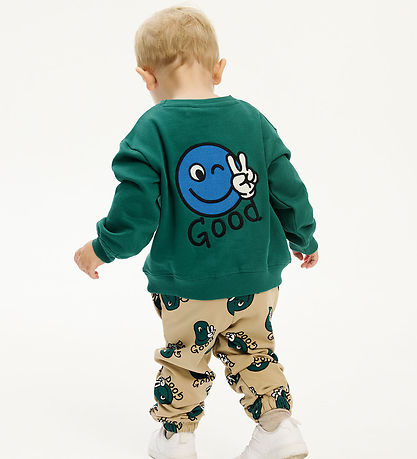 The New Siblings Sweatshirt - TnstPhineas - Alpine Green m. Smil The New Siblings Sweatshirt - TnstPhineas - Alpine Green m. Smil