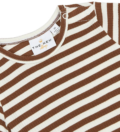 The New Siblings Bluse - Rib - TnstFro - Toffee Striped