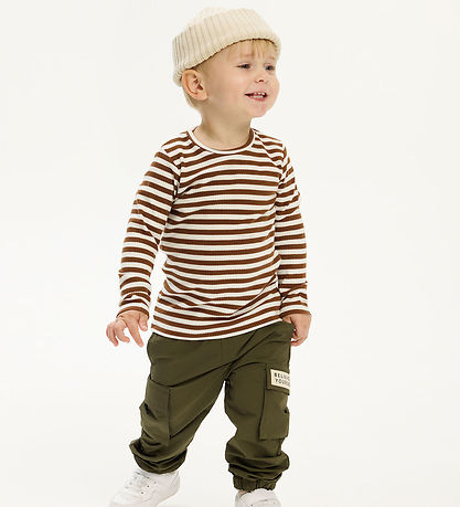 The New Siblings Bluse - Rib - TnstFro - Toffee Striped