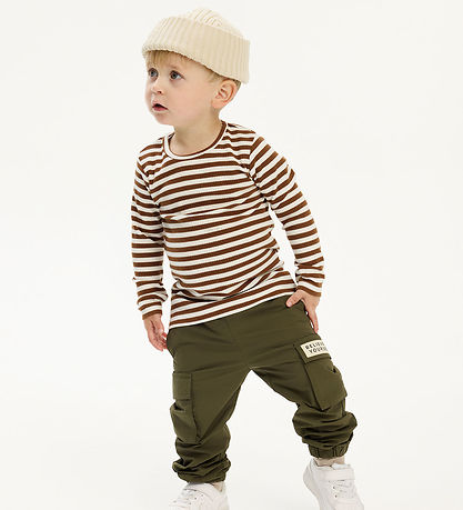 The New Siblings Bluse - Rib - TnstFro - Toffee Striped