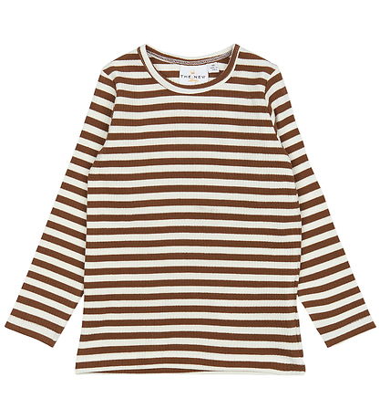 The New Siblings Bluse - Rib - TnstFro - Toffee Striped