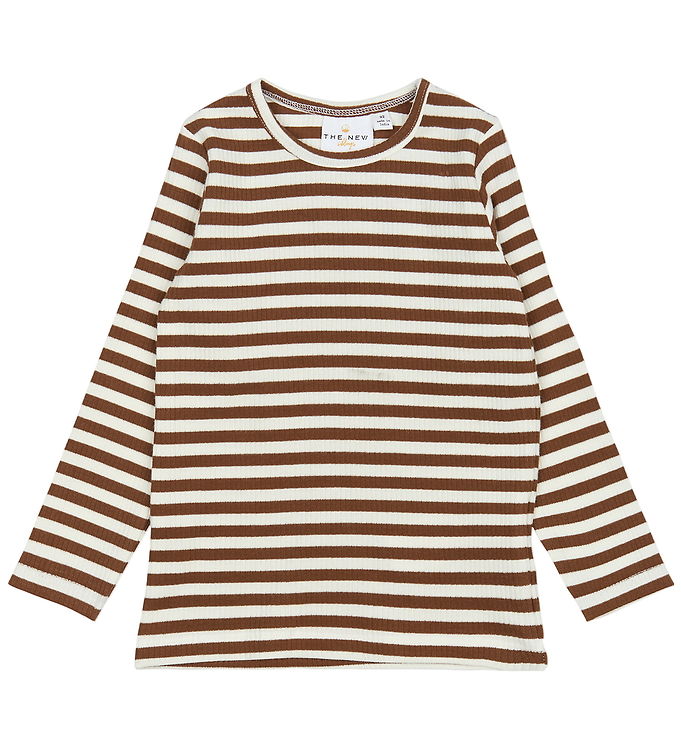 The New Siblings Bluse - Rib - TnstFro - Toffee Striped