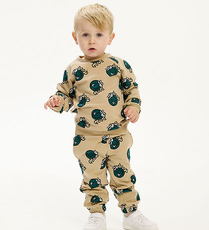 The New Siblings Sweatpants - TnstPhil - Humus m. Smileys The New Siblings Sweatpants - TnstPhil - Humus m. Smileys