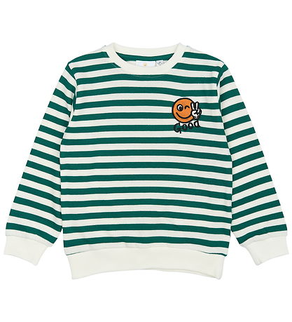 The New Siblings Bluse - Strik - TnstPer - Alpine Green m. Smile