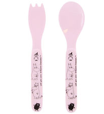 Petit Jour Paris Bestik - 2 stk. - Ske/Gaffel - Moomin - Pink Petit Jour Paris Bestik - 2 stk. - Ske/Gaffel - Moomin - Pink