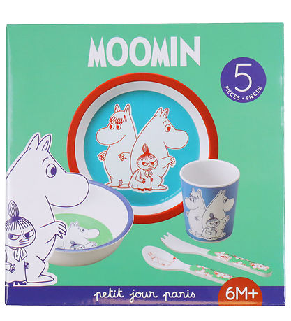 Petit Jour Paris Spisesæt - 5 Dele - Moomin Petit Jour Paris Spisesæt - 5 Dele - Moomin