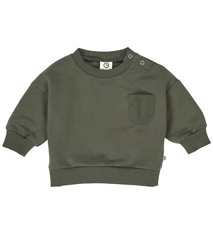 Müsli Sweatshirt - Baby - Cozy Me Pocket - Deep Green Müsli Sweatshirt - Baby - Cozy Me Pocket - Deep Green