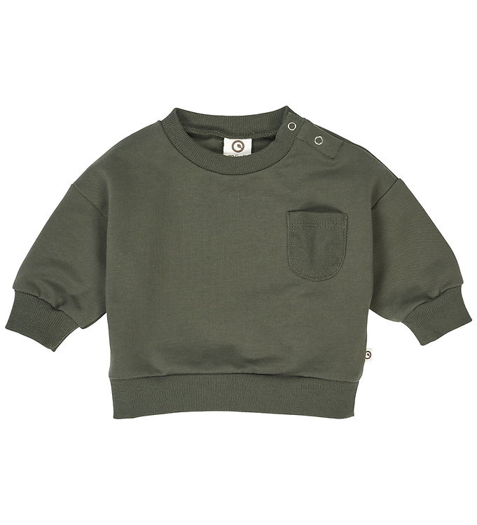 Müsli Sweatshirt - Baby - Cozy Me Pocket - Deep Green
