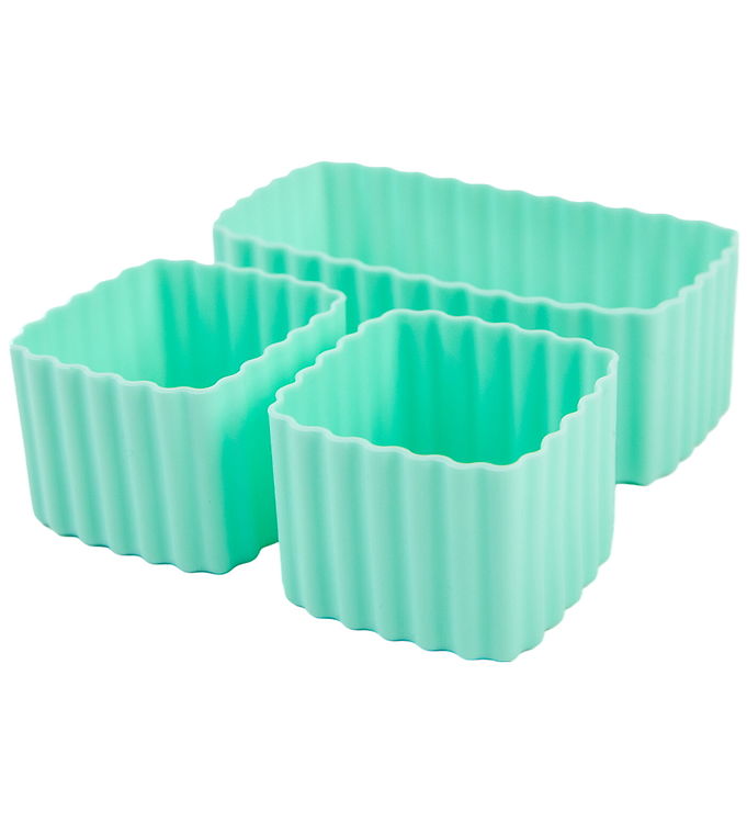 MontiiCo Indsatser - 3-pak - Bento Cups - Silikone - Marine