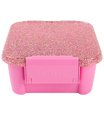 MontiiCo Snackboks m. 3 rum - Bento Two - 500 ml - Floss Glitter