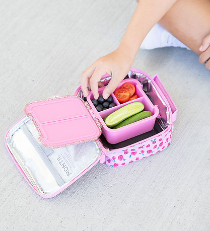 MontiiCo Snackboks m. 3 rum - Bento Two - 500 ml - Floss Glitter MontiiCo Snackboks m. 3 rum - Bento Two - 500 ml - Floss Glitter